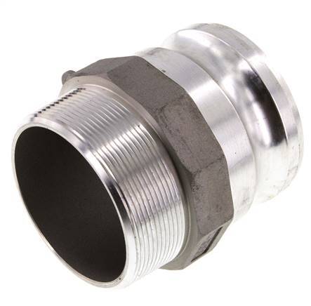 Camlock DN 75 (3'') Koppeling AluminiumR 3'' met buitendraad Type F MIL-C-27487