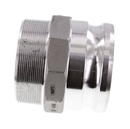 Camlock DN 90 (4'') Koppeling AluminiumR 4'' met buitendraad Type F MIL-C-27487