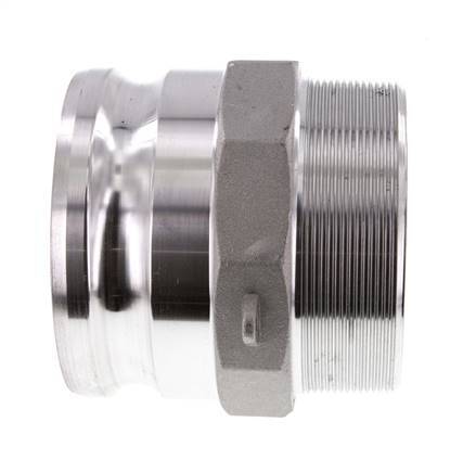 Camlock DN 90 (4'') Koppeling AluminiumR 4'' met buitendraad Type F MIL-C-27487