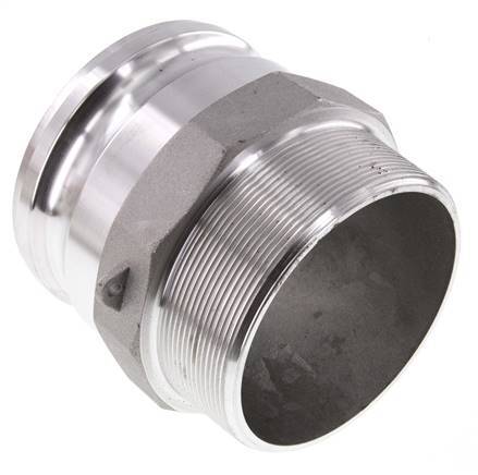 Camlock DN 90 (4'') Koppeling AluminiumR 4'' met buitendraad Type F MIL-C-27487