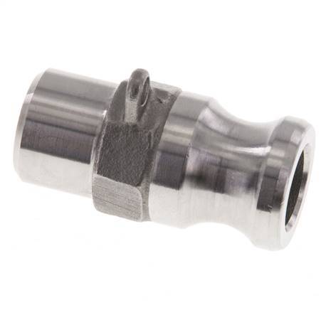 Camlock DN 15 (1/2'') Koppeling RVS met lasuiteinde (21.3 mm) Type F (AS) MIL-C-27487