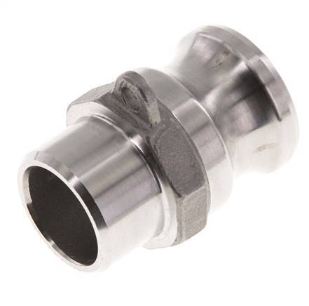 Camlock DN 20 (3/4'') Koppeling RVS met lasuiteinde (26.9 mm) Type F (AS) MIL-C-27487