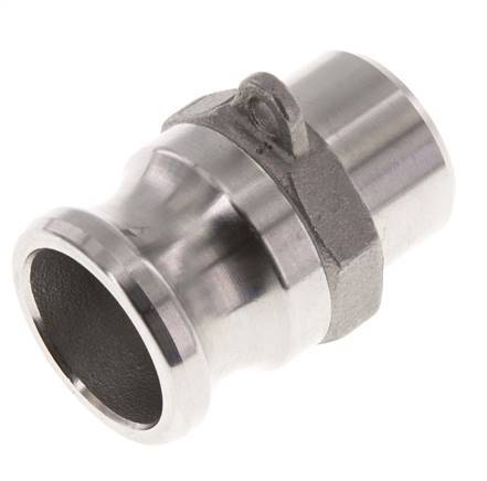 Camlock DN 20 (3/4'') Koppeling RVS met lasuiteinde (26.9 mm) Type F (AS) MIL-C-27487