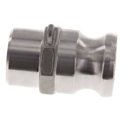 Camlock DN 25 (1'') Koppeling RVS met lasuiteinde (33.7 mm) Type F (AS) MIL-C-27487