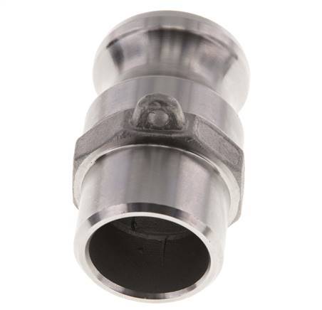 Camlock DN 25 (1'') Koppeling RVS met lasuiteinde (33.7 mm) Type F (AS) MIL-C-27487