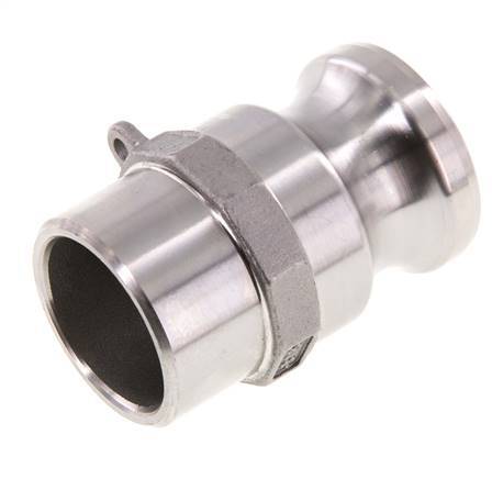 Camlock DN 32 (1 1/4'') Koppeling RVS met lasuiteinde (42.4 mm) Type F (AS) MIL-C-27487