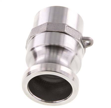 Camlock DN 32 (1 1/4'') Koppeling RVS met lasuiteinde (42.4 mm) Type F (AS) MIL-C-27487