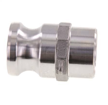 Camlock DN 32 (1 1/4'') Koppeling RVS met lasuiteinde (42.4 mm) Type F (AS) MIL-C-27487