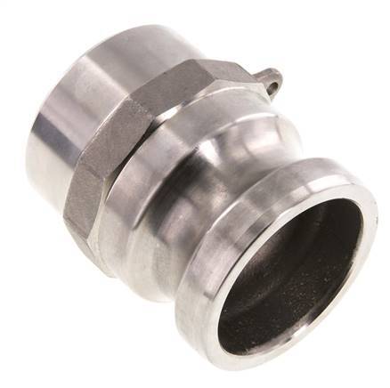 Camlock DN 50 (2'') Koppeling RVS met lasuiteinde (60.3 mm) Type F (AS) MIL-C-27487