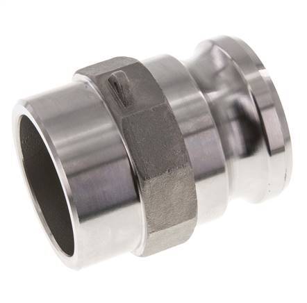 Camlock DN 60 (2 1/2'') Stainless Steel Coupling Weld End (76.1 mm) Type F (AS) MIL-C-27487