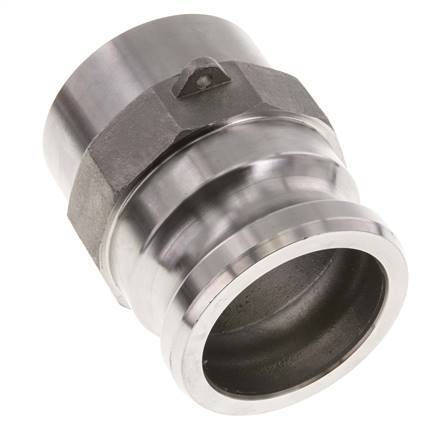 Camlock DN 60 (2 1/2'') Koppeling RVS met lasuiteinde (76.1 mm) Type F (AS) MIL-C-27487
