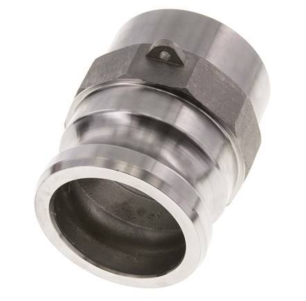 Camlock DN 60 (2 1/2'') Koppeling RVS met lasuiteinde (76.1 mm) Type F (AS) MIL-C-27487