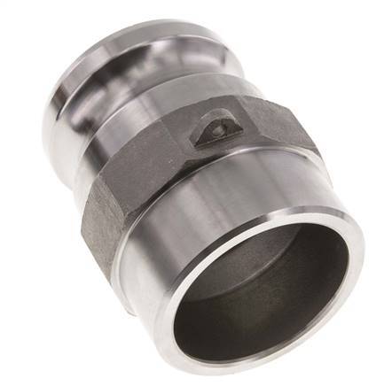 Camlock DN 60 (2 1/2'') Koppeling RVS met lasuiteinde (76.1 mm) Type F (AS) MIL-C-27487