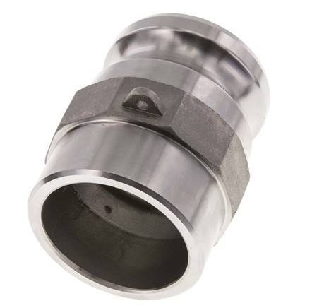 Camlock DN 60 (2 1/2'') Koppeling RVS met lasuiteinde (76.1 mm) Type F (AS) MIL-C-27487
