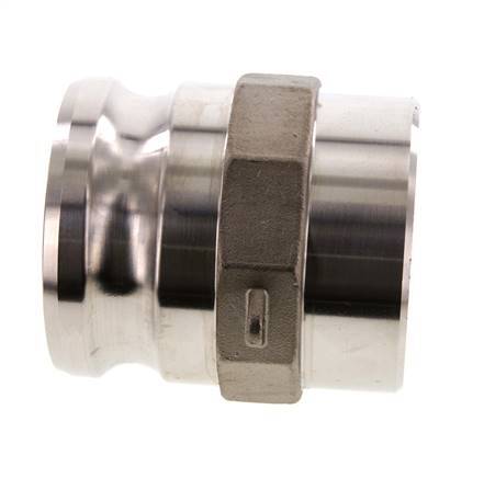 Camlock DN 75 (3'') Koppeling RVS met lasuiteinde (88.9 mm) Type F (AS) MIL-C-27487