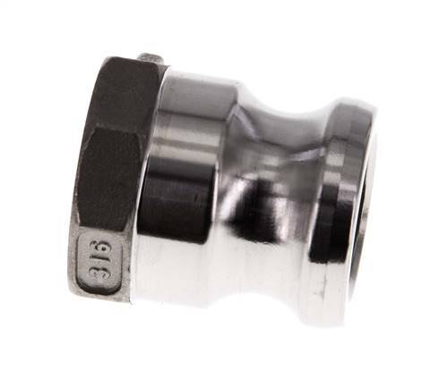 Camlock DN 25 (1'') Koppeling RvsRp 1'' met binnendraad Type A MIL-C-27487