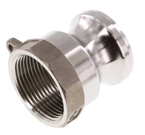 Camlock DN 32 (1 1/4'') Koppeling RvsRp 1 1/4'' met binnendraad Type A MIL-C-27487