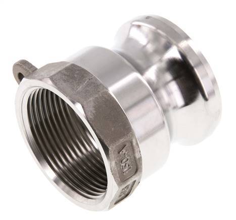 Camlock DN 40 (1 1/2'') Koppeling RvsRp 1 1/2'' met binnendraad Type A MIL-C-27487