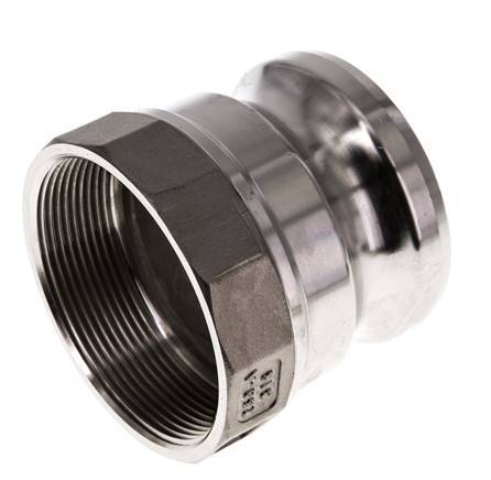 Camlock DN 60 (2 1/2'') Koppeling RvsRp 2 1/2'' met binnendraad Type A MIL-C-27487