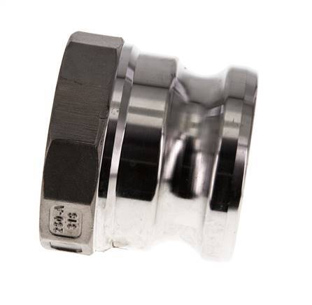 Camlock DN 60 (2 1/2'') Koppeling RvsRp 2 1/2'' met binnendraad Type A MIL-C-27487