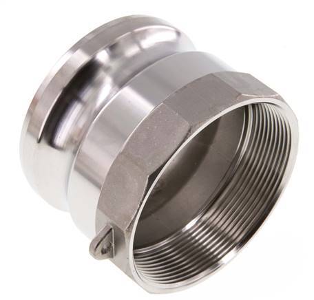 Camlock DN 75 (3'') Koppeling RvsRp 3'' met binnendraad Type A MIL-C-27487