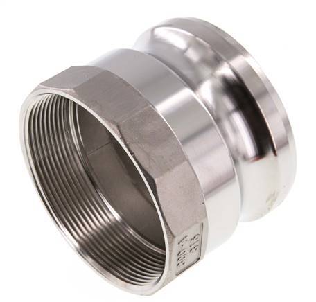 Camlock DN 75 (3'') Koppeling RvsRp 3'' met binnendraad Type A MIL-C-27487