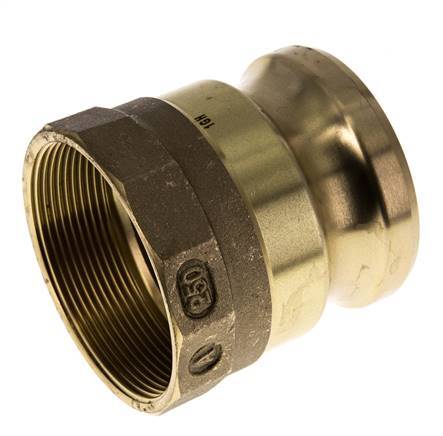 Camlock DN 60 (2 1/2'') Koppeling MessingRp 2 1/2'' met binnendraad Type A MIL-C-27487