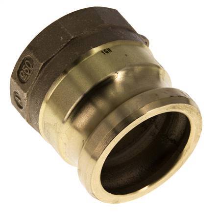 Camlock DN 60 (2 1/2'') Koppeling MessingRp 2 1/2'' met binnendraad Type A MIL-C-27487