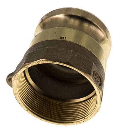 Camlock DN 60 (2 1/2'') Koppeling MessingRp 2 1/2'' met binnendraad Type A MIL-C-27487