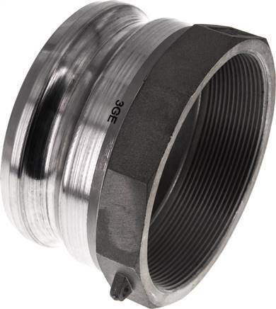 Camlock DN 90 (4'') Aluminium Coupling Rp 4'' Female Thread Type A MIL-C-27487