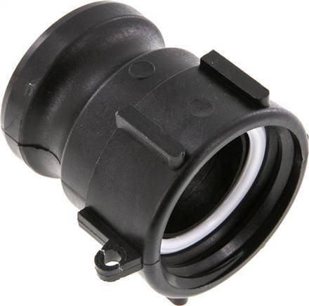 Camlock DN 50 (2'') Koppeling PolypropyleenS 60 x 6 met IBC-connector Type A MIL-C-27487