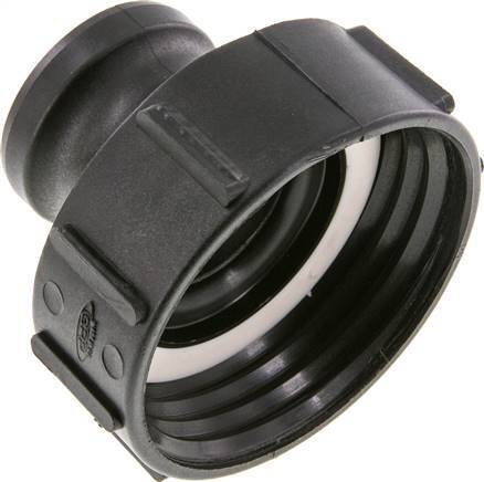 Camlock DN 50 (2'') Koppeling PolypropyleenS 100 x 8 met IBC-connector Type A MIL-C-27487