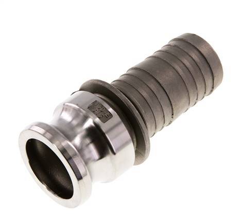 Camlock DN 40 (1 1/2'') Koppeling RVS met slangpilaar (38 mm) Type E MIL-C-27487