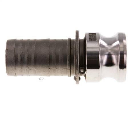 Camlock DN 40 (1 1/2'') Koppeling RVS met slangpilaar (38 mm) Type E MIL-C-27487