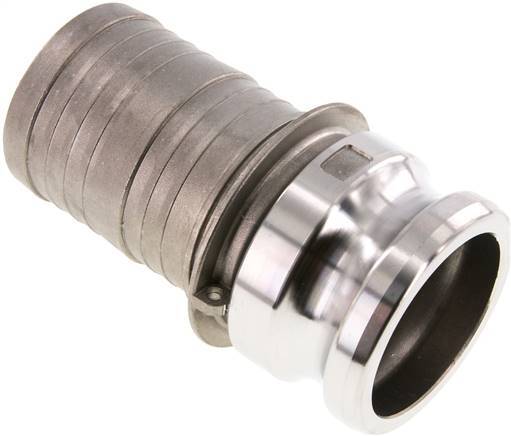 Camlock DN 60 (2 1/2'') Koppeling RVS met slangpilaar (63 mm) Type E MIL-C-27487