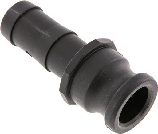 Camlock DN 25 (1'') Koppeling Polypropyleen met slangpilaar (25 mm) Type E MIL-C-27487 [2 Stuks]