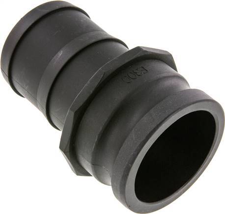 Camlock DN 75 (3'') Koppeling Polypropyleen met slangpilaar (75 mm) Type E MIL-C-27487