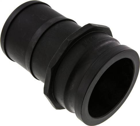Camlock DN 90 (4'') Koppeling Polypropyleen met slangpilaar (100 mm) Type E MIL-C-27487