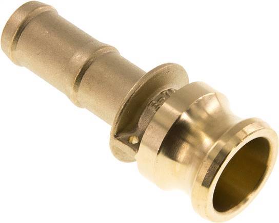 Camlock DN 20 (3/4'') Koppeling Messing met slangpilaar (19 mm) Type E MIL-C-27487