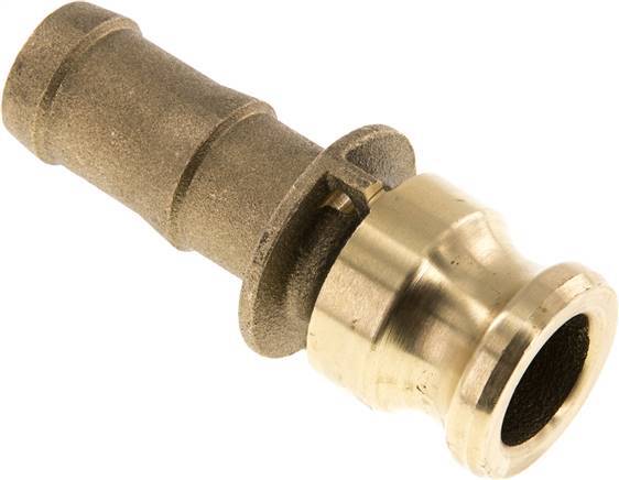 Camlock DN 25 (1'') Koppeling Messing met slangpilaar (25 mm) Type E MIL-C-27487