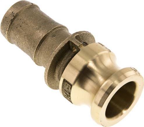 Camlock DN 32 (1 1/4'') Koppeling Messing met slangpilaar (32 mm) Type E MIL-C-27487