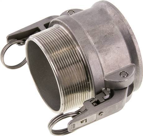 Camlock DN 75 (3'') Stainless Steel Safety Coupling R 3'' Male Thread Type B MIL-C-27487