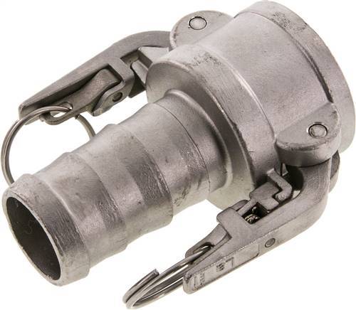 Camlock DN 40 (1 1/2'') Veiligheid Koppeling RVS met slangpilaar (38 mm) Type C MIL-C-27487
