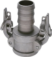 Camlock DN 90 (4'') Veiligheid Koppeling RVS met slangpilaar (100 mm) Type C MIL-C-27487