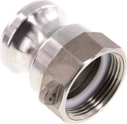 Camlock DN 32 (1 1/4'') Koppeling RvsG 1 1/4'' met binnendraad Type A EN 14420-7 (DIN 2828)