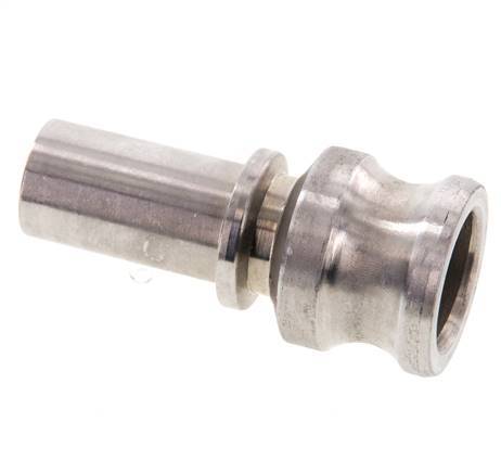 Camlock DN 20 (3/4'') Koppeling RVS met slangpilaar (19 mm) Type E EN 14420-7 (DIN 2828)