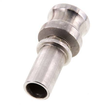 Camlock DN 20 (3/4'') Koppeling RVS met slangpilaar (19 mm) Type E EN 14420-7 (DIN 2828)