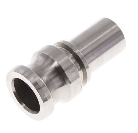 Camlock DN 25 (1'') Koppeling RVS met slangpilaar (25 mm) Type E EN 14420-7 (DIN 2828)