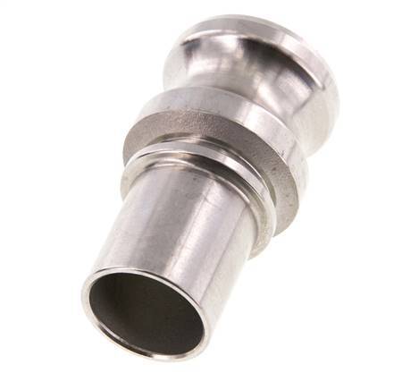 Camlock DN 32 (1 1/4'') Koppeling RVS met slangpilaar (32 mm) Type E EN 14420-7 (DIN 2828)