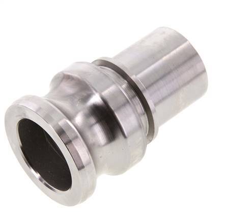 Camlock DN 40 (1 1/2'') Koppeling RVS met slangpilaar (38 mm) Type E EN 14420-7 (DIN 2828)